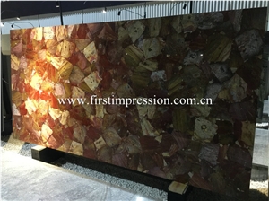 Red Semiprecious Stone Slabs/Natural Gemstone