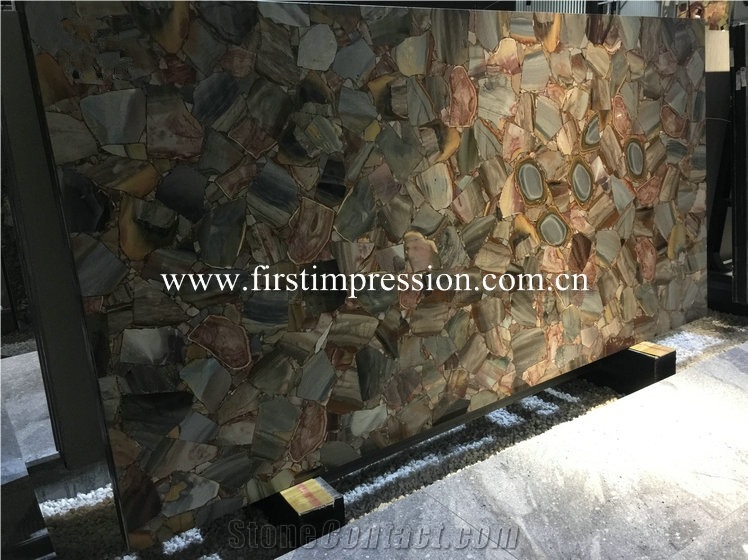 Red Semiprecious Stone Slabs/Natural Gemstone
