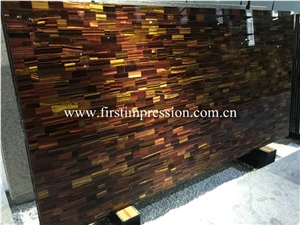 Red Tiger Eyes Semiprecious Stone Slabs/Natural Gemstone