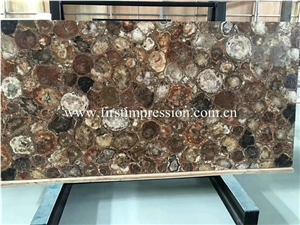 Woodstone Slabs, Agate Gemstone Semiprecious