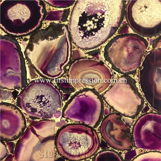 Yellow Agate Gemstone Slabs/Semiprecious Stone