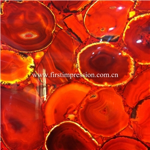 Yellow Agate Gemstone Slabs/Semiprecious Stone