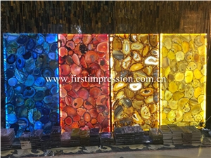Yellow Agate Gemstone Slabs/Semiprecious Stone