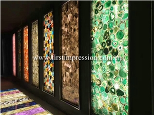 Yellow Agate Gemstone Slabs/Semiprecious Stone
