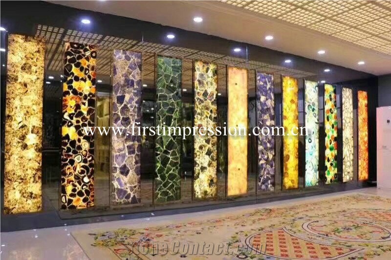 Yellow Agate Slabs, Agate Gemstone Semiprecious