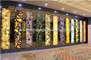 Yellow Agate Slabs, Agate Gemstone Semiprecious