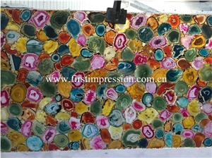 Yellow Agate Slabs, Agate Gemstone Semiprecious