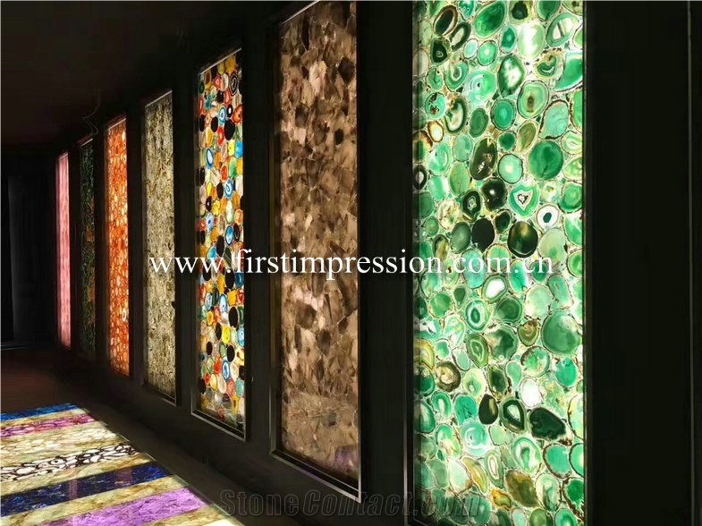 Yellow Agate Slabs, Agate Gemstone Semiprecious