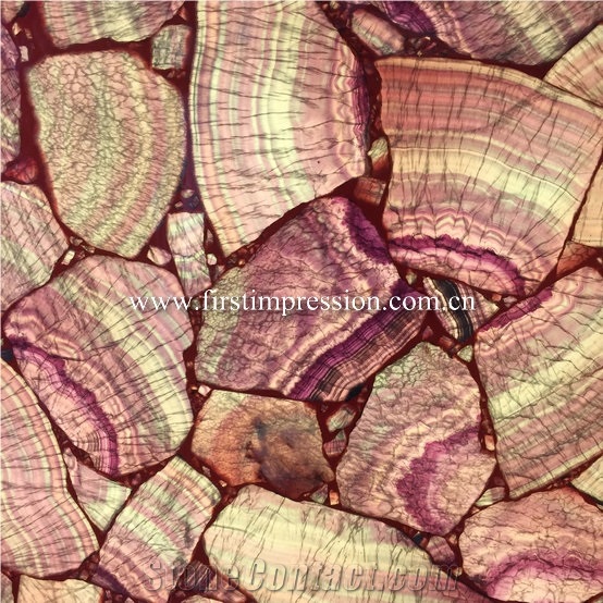 Yellow Crystal Gemstone Slabs/Semiprecious Stone