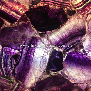 Yellow Crystal Gemstone Slabs/Semiprecious Stone