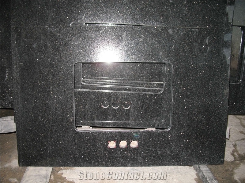 Black Galaxy Granite Countertops Bench Desk Tops
