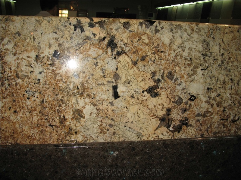 Crystal Yellow Granite Countertops