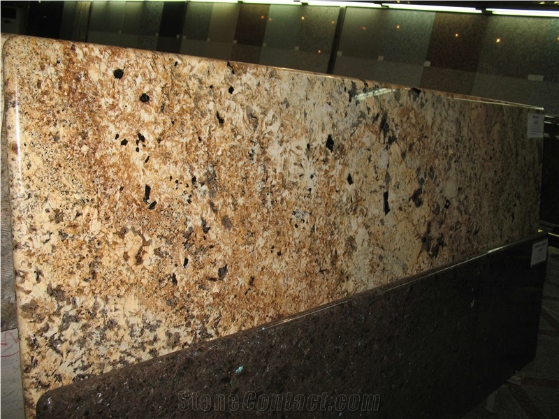 Crystal Yellow Granite Countertops