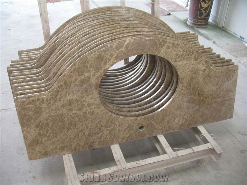 Light Emperador Marble Countertops