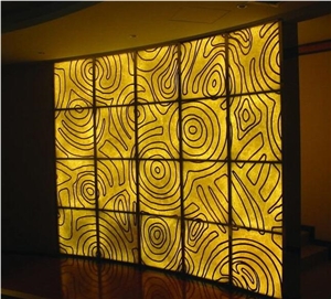 3d Carved Relief Solid Surface Wall Panel Tiles