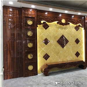 Alabaster Popular Acrylic Wall Decorative Stone