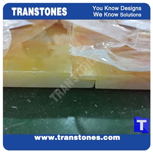 Artificial Gold Onyx Slabs Faux Stone Sheets Artificial Gold Onyx Slabs Faux Stone Sheets