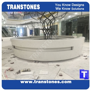 Artificial Marble Stone for Round Reception Desk