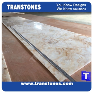 Artificial Stone Panels Translucent Resin Tiles
