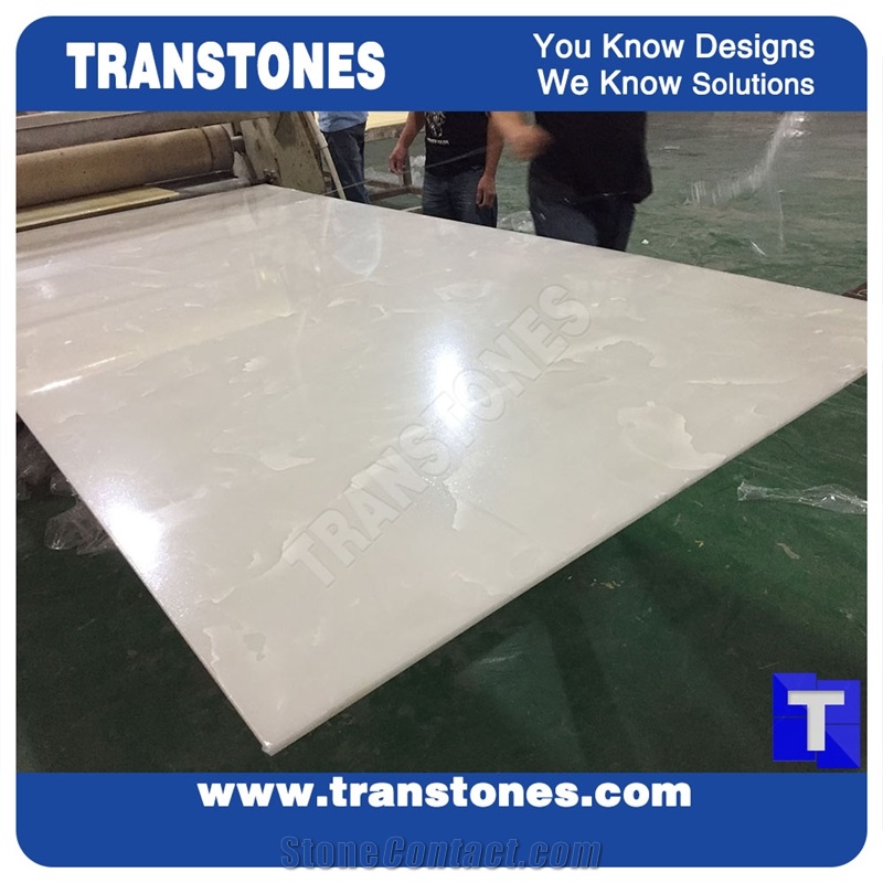 Artificial Stone Panels Translucent Resin Tiles