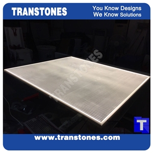 Artificial Stone Panels Translucent Resin Tiles
