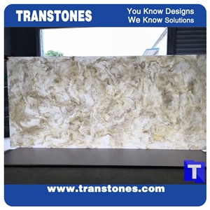 Artificial Translucent Grey Panels for Decors