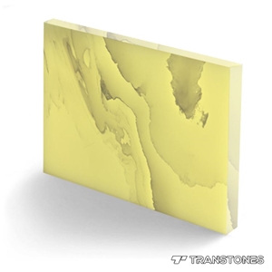 Artificial Translucent Resin Panel Alabaster Tile