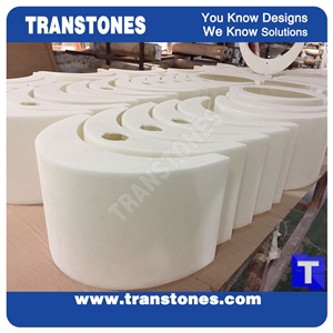 Backilt Resin Panel,Acrylic Light,Reception Desk