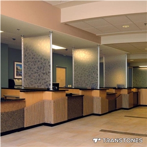 Bamboo Pole Yellow Backlit Acrylic Window Decors