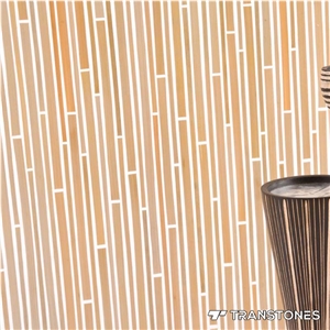 Bamboo Pole Yellow Backlit Acrylic Window Decors