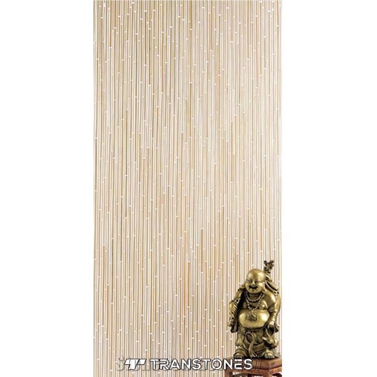 Bamboo Pole Yellow Backlit Acrylic Window Decors