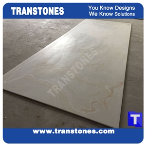 Beige Artificial Marble Panels for Desk Fabricated