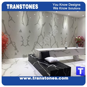 Bianco Calacatta Carrara Quartz Stone Marble Tile