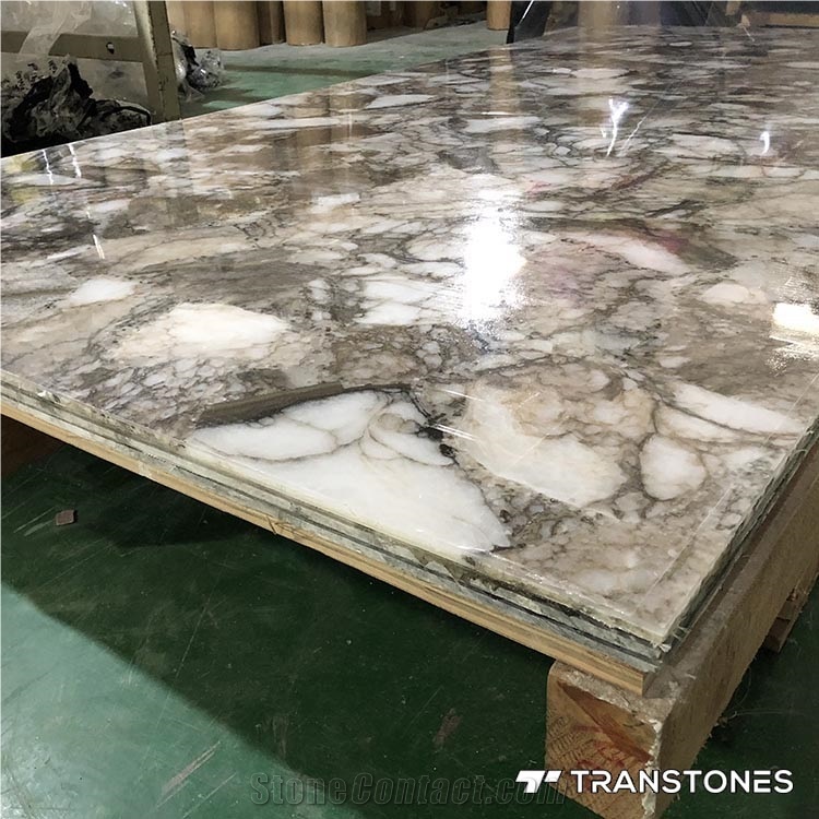 Big Slab Solid Surface Faux Alabaster Sheet