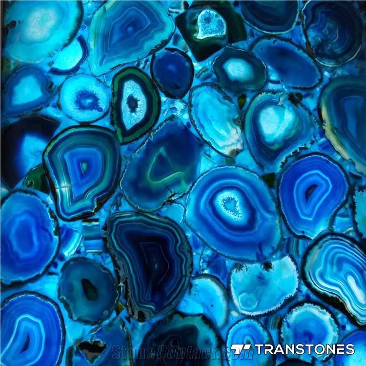 Blue Onyx Agate Stone Agate Semiprecious Stone Slabs