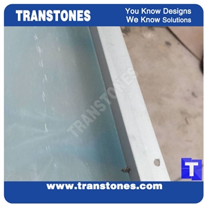 Blue Translucent Resin Faux Onyx Ceiling Panel