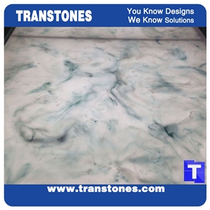 Blue White Translucent Panel for Interior Decors
