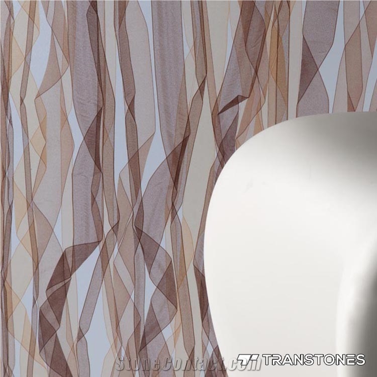 Brown Acrylic Sheet Attracted Pattern Show Display