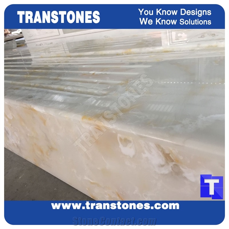 Carved Faux Stone Tiles for Interior Decorations