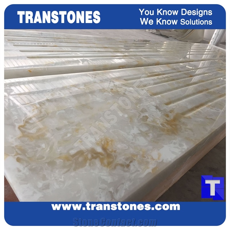 Carved Faux Stone Tiles for Interior Decorations
