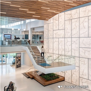 Decor White Artificial Onyx Stone Wall Covering