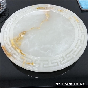 Decorative Artificial Onyx Marble Plates
