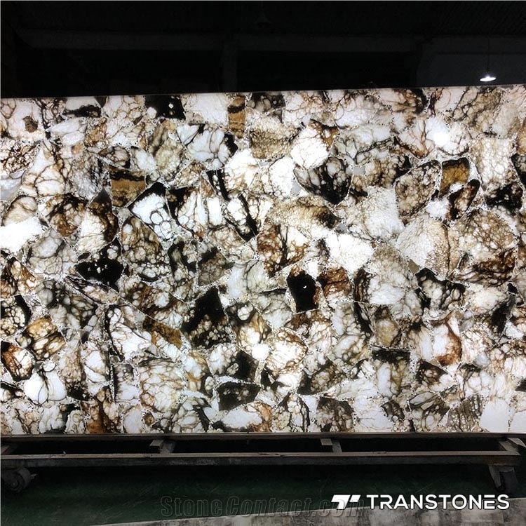 Decorative Wall Translucent Acrylic Onyx Slab