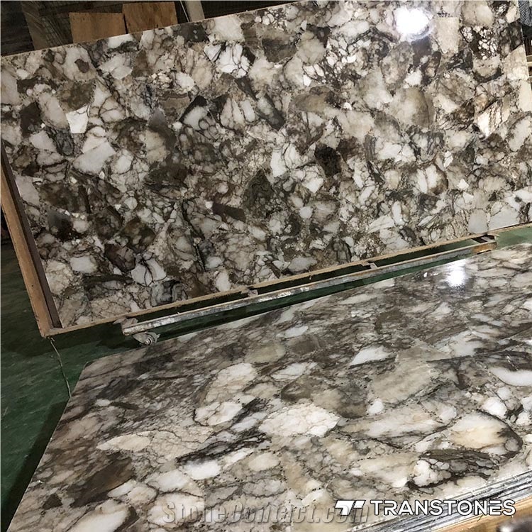 Decorative Wall Translucent Acrylic Onyx Slab