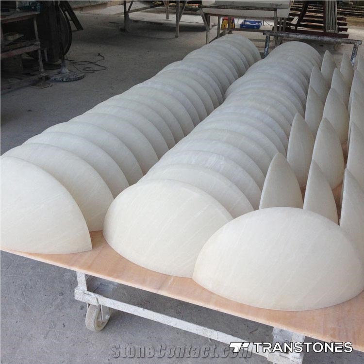Decorative White Artificial Onyx Stone for Interior Decoration