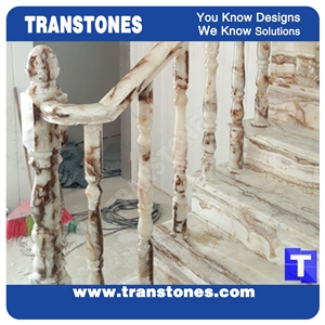 Faux Alabaster Sheet for Wall Panel Hand Railings