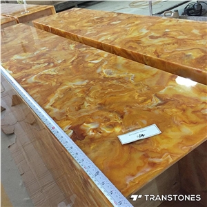 Faux Alabaster Stone Cut to Size for Decors Fabricated
