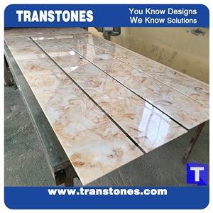 Faux Backlit Resin Panel for Bar Top & Wall Tiles