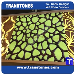 Faux Translucent Onyx Slabs for Wall Cladding