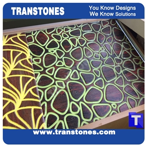 Faux Translucent Onyx Slabs for Wall Cladding